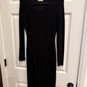 Marine Layer Classic Black Long Sleeve Dress
